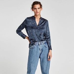 Zara Satin Blouse